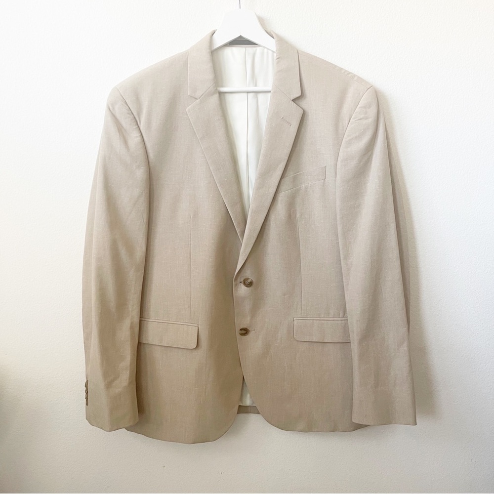 KENNETH COLE New York Linen Blend Men's Blazer Jacket Size 42S